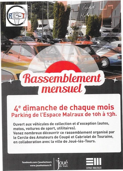 Rassemblement Mensuel Auto Moto Joué les Tours